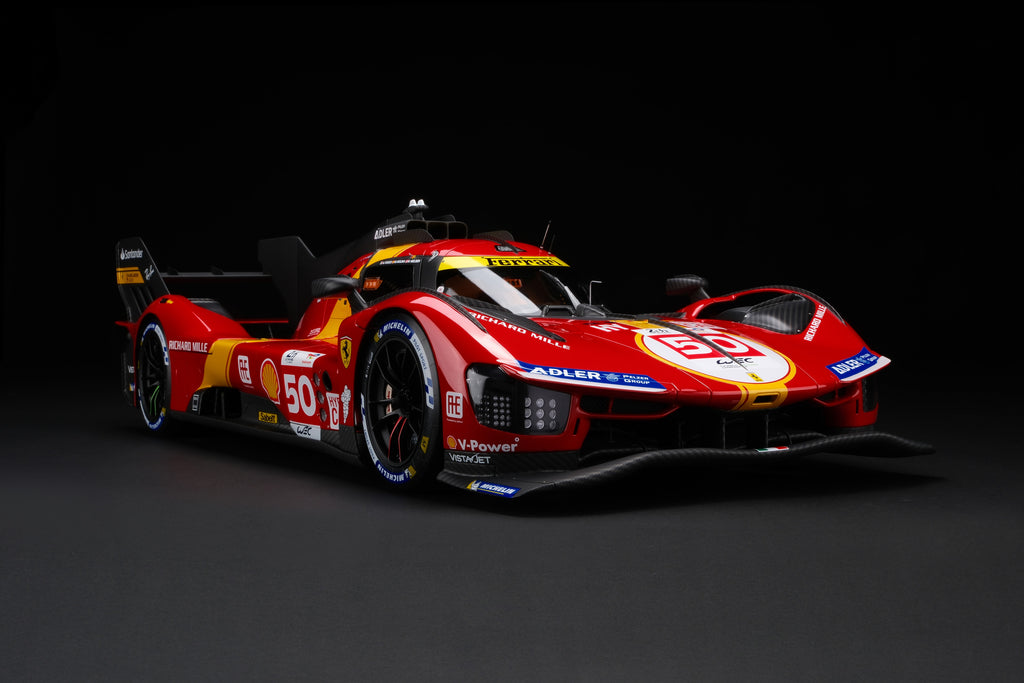 Amalgam Collection Perfectly Replicates Ferrari’s 2024 Le Mans Winner at 1:8 and 1:18 Scale