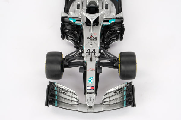 Quadro Fotografico Moderno Mercedes F1 W10 – Lewis Hamilton E Valtteri Bottas – 5 Pannelli In Legno 165x62 Cm – Decorazione Da Parete - 2