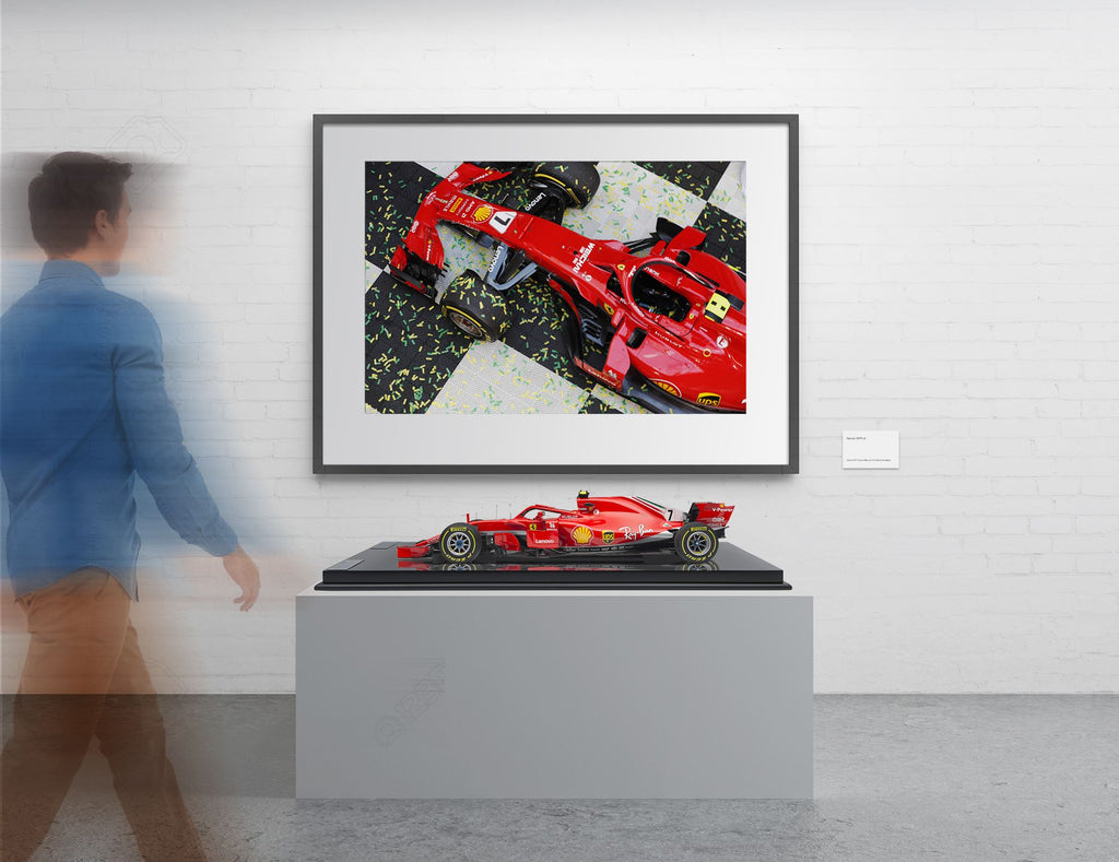 Scuderia Ferrari SF71H 2018 Aus GP at 1:8 scale + A1 Print