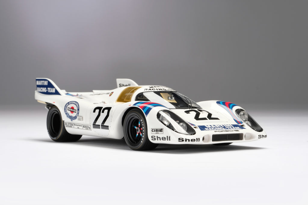 Amalgam reveal Porsche 917 with Martini livery at 1:18 scale
