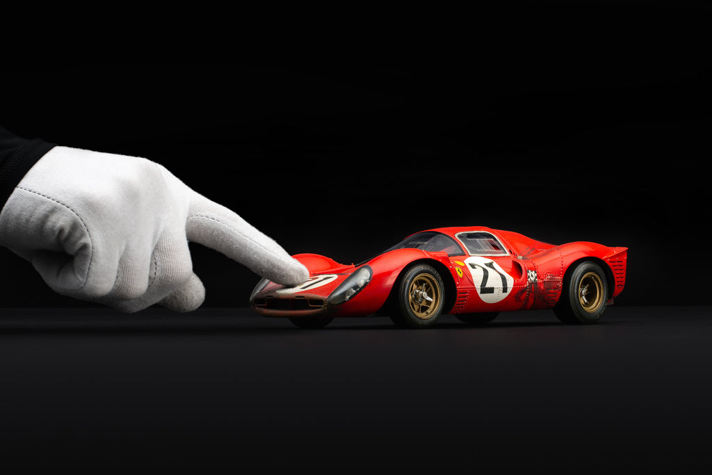 Amalgam Announces The Race Weathered Ferrari 330 P4 at 1:18 scale