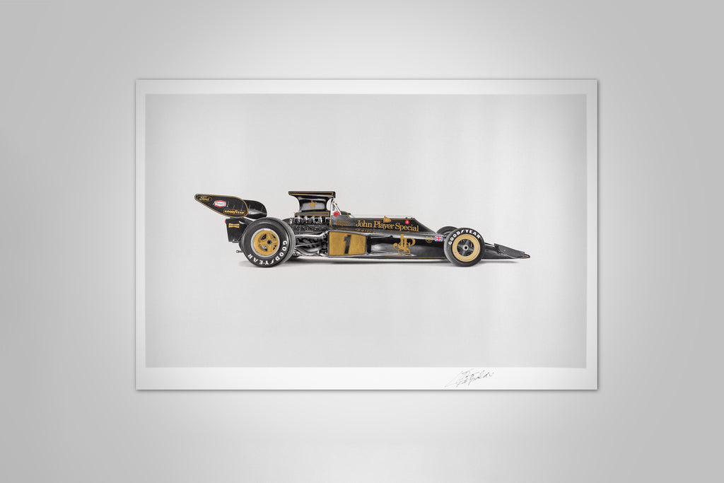 Minichamps 1/43 Lotus 72D Emerson Fittipaldi Winner GP Grande-Bretagne 1972 – Voiture F1 Collection Métal & Vitrine