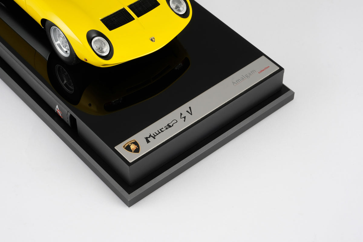 Lamborghini Miura P400 SV  Edition in Giallo Miura (Yellow) at 1:18 scale by Amalgam Collection