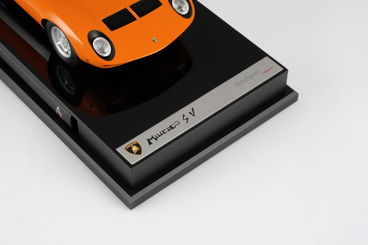 Lamborghini Miura P400 SV Edition in Arancia Miura (Orange) at 1:18 scale by Amalgam Collection