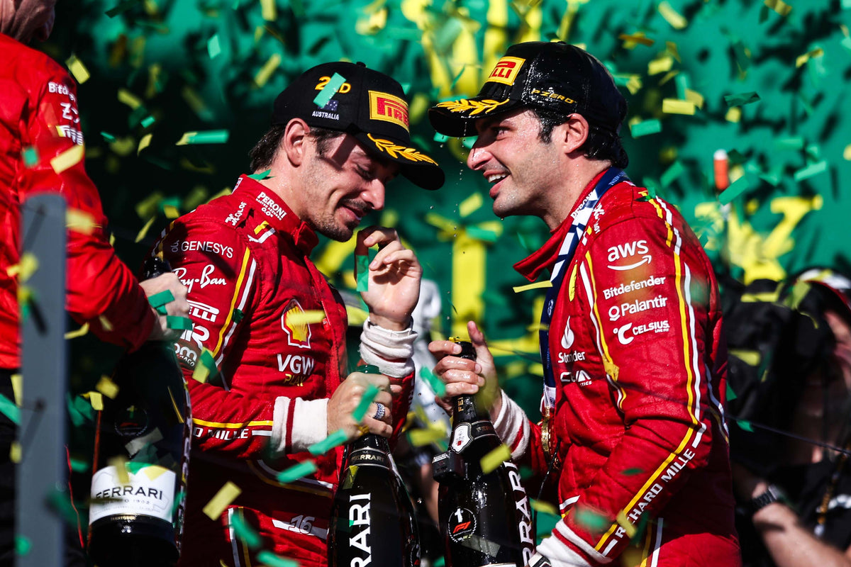 Charles Leclerc and Carlos Sainz