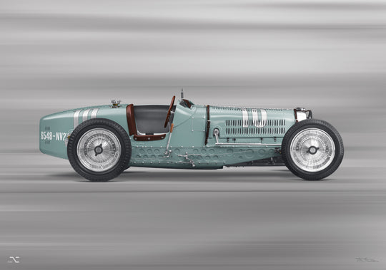 Bugatti Typ 59 Atlantic – 85 cm Pritschenwagen – Seitenansicht