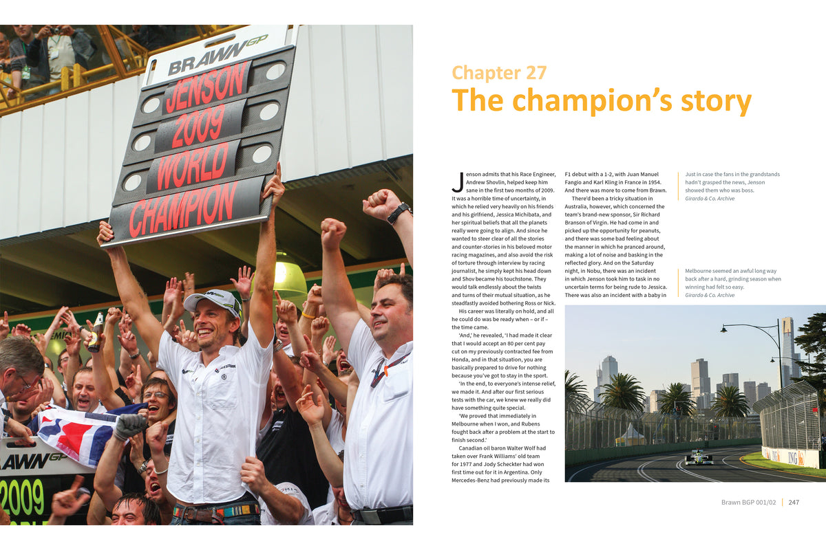 Brawn BGP 001/02 "The Autobiography of Jenson Button's World Championship Winner" (Limited Edition)