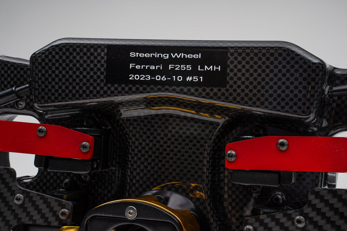 Ferrari 499P Full Size Steering Wheel Replica - 2023 Le Mans Winner - by Amalgam Collection