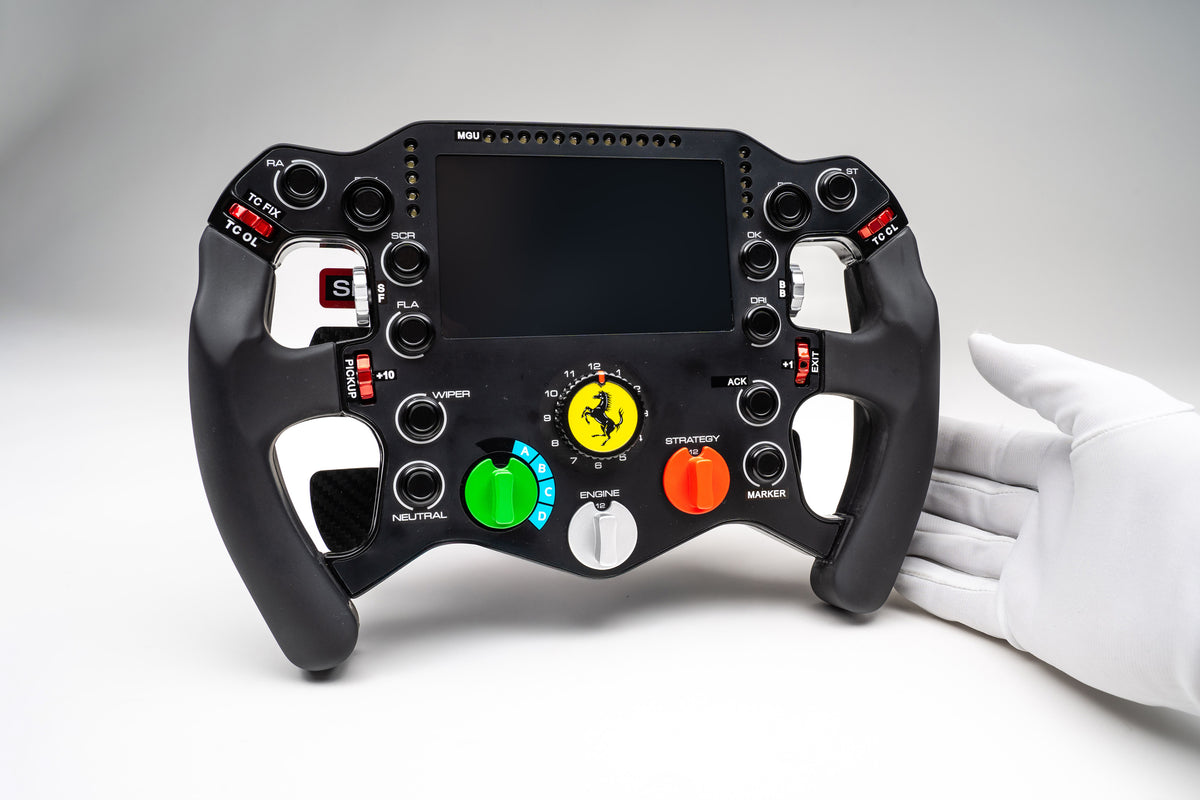 Ferrari 499P Full Size Steering Wheel Replica - 2023 Le Mans Winner - by Amalgam Collection