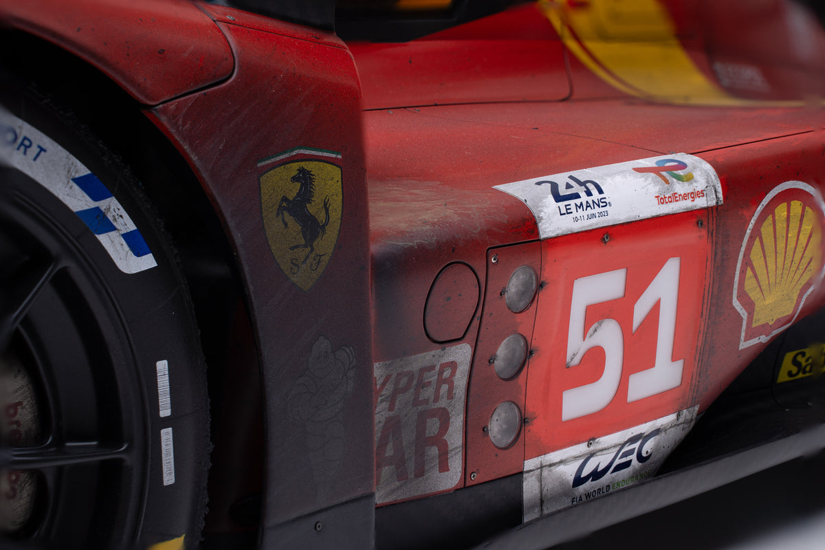 Ferrari 499P - Hypercar #51 - 2023 Le Mans Winner - Race Weathered - 1:5 scale