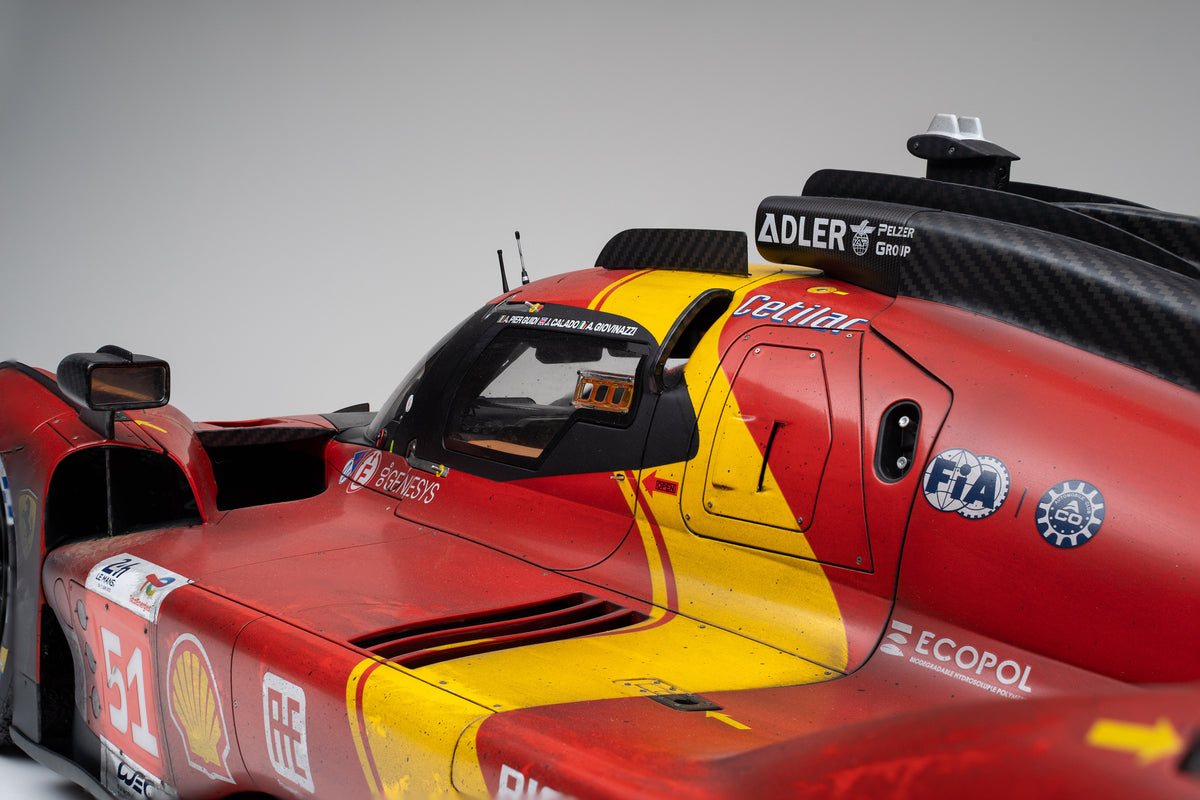 Ferrari 499P - Hypercar #51 - 2023 Le Mans Winner - Race Weathered - 1:5 scale