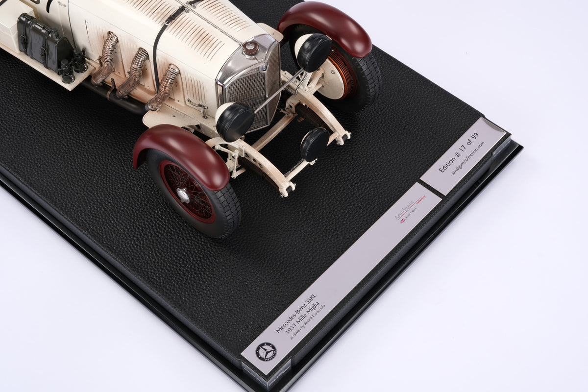 Mercedes-Benz SSKL - Vainqueur de la Mille Miglia 1931 - Rudolf Caracciola - Patinée - Échelle 1:8