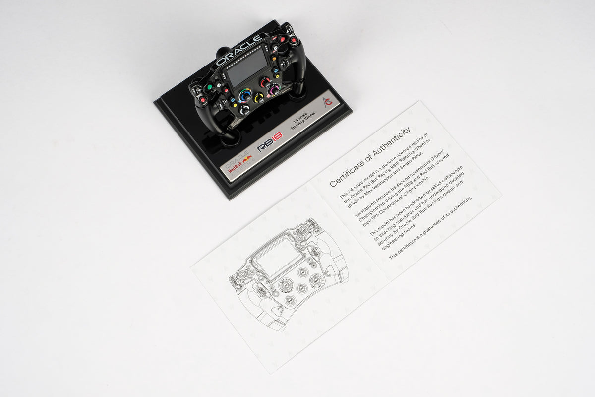 Oracle Red Bull Racing RB18 (2022) Steering Wheel at 1:4 Scale by Amalgam Collection
