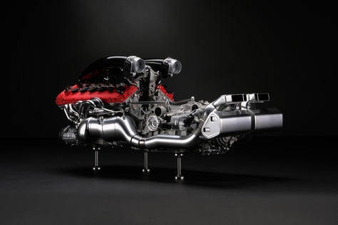 Ferrari Daytona SP3 Motor und Getriebe