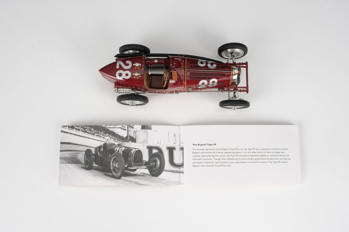 Bugatti Type 59 - 1934 Monaco GP - Tazio Nuvolari at 1:18 scale by Amalgam Collection