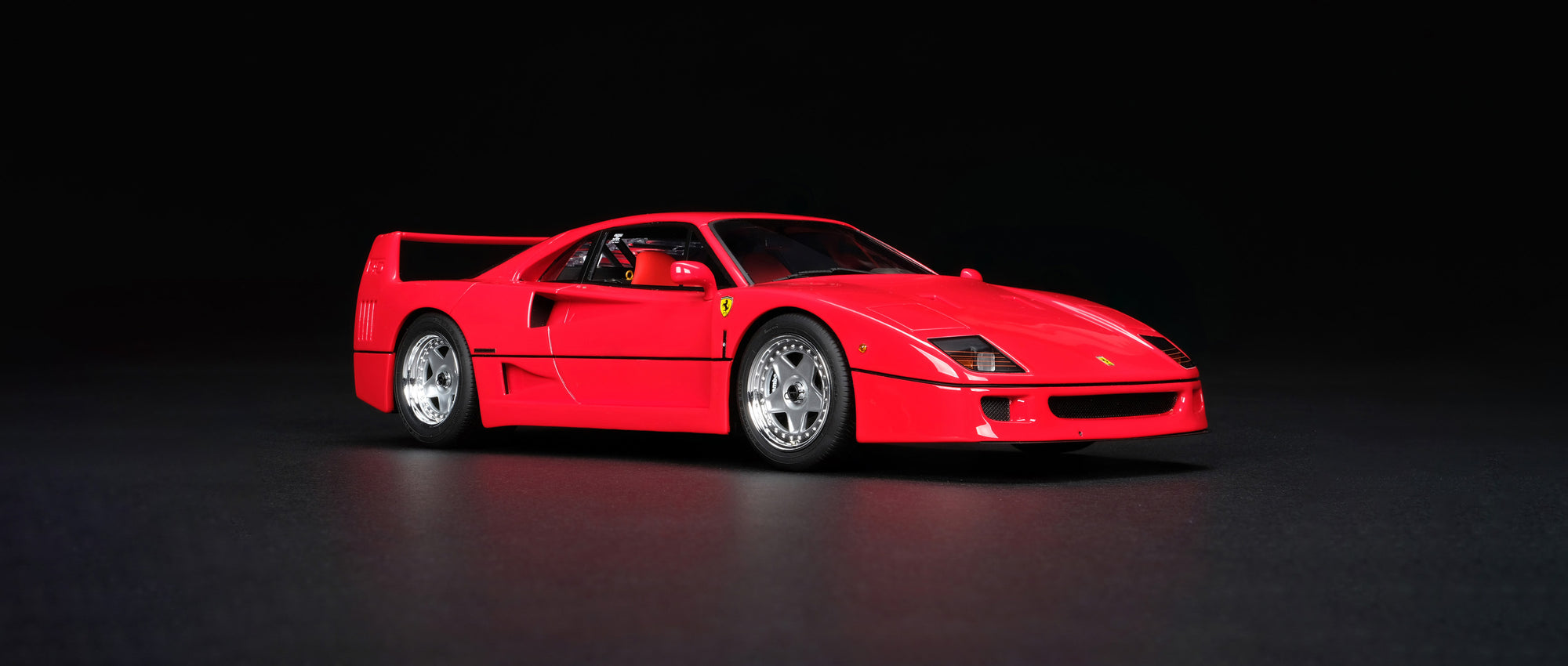 Replica Ferrari F40 Miniature Replica Of A Red Ferrari F40 Model Car