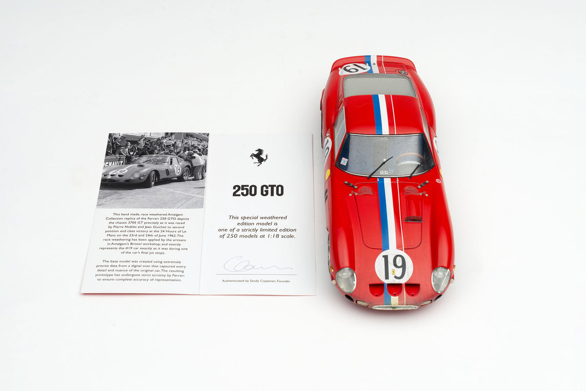 Ferrari 250 GTO - 3705GT - Ganador de la clase de Le Mans 1962 - Con Suciedad de Carrera
