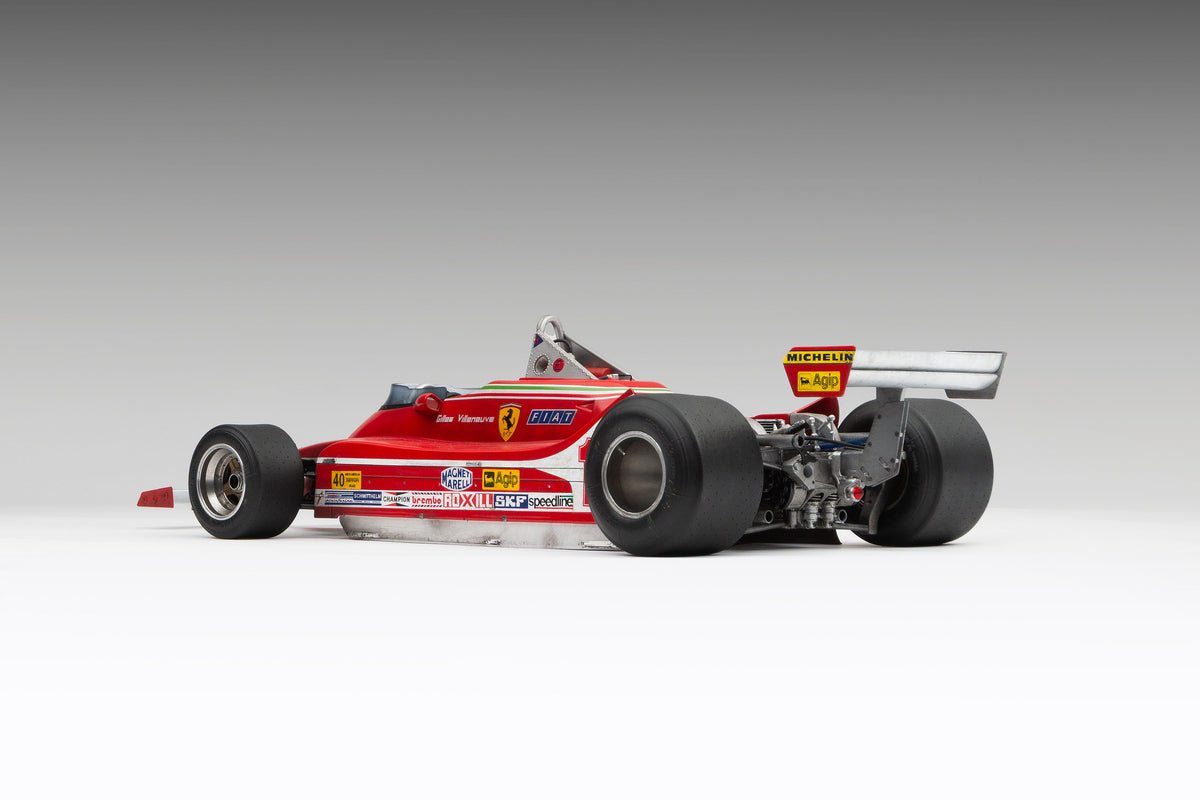 Ferrari 312 T4 - 1979 US East Grand Prix Winner - Villeneuve - Race Weathered with Unique Richard Kelley Prints - 1:8 scale