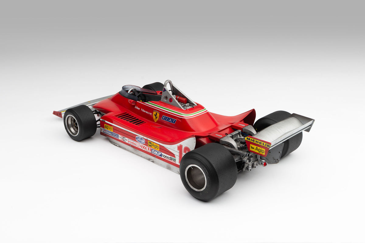 Ferrari 312 T4 - 1979 US East Grand Prix Winner - Villeneuve - Race Weathered with Unique Richard Kelley Prints - 1:8 scale