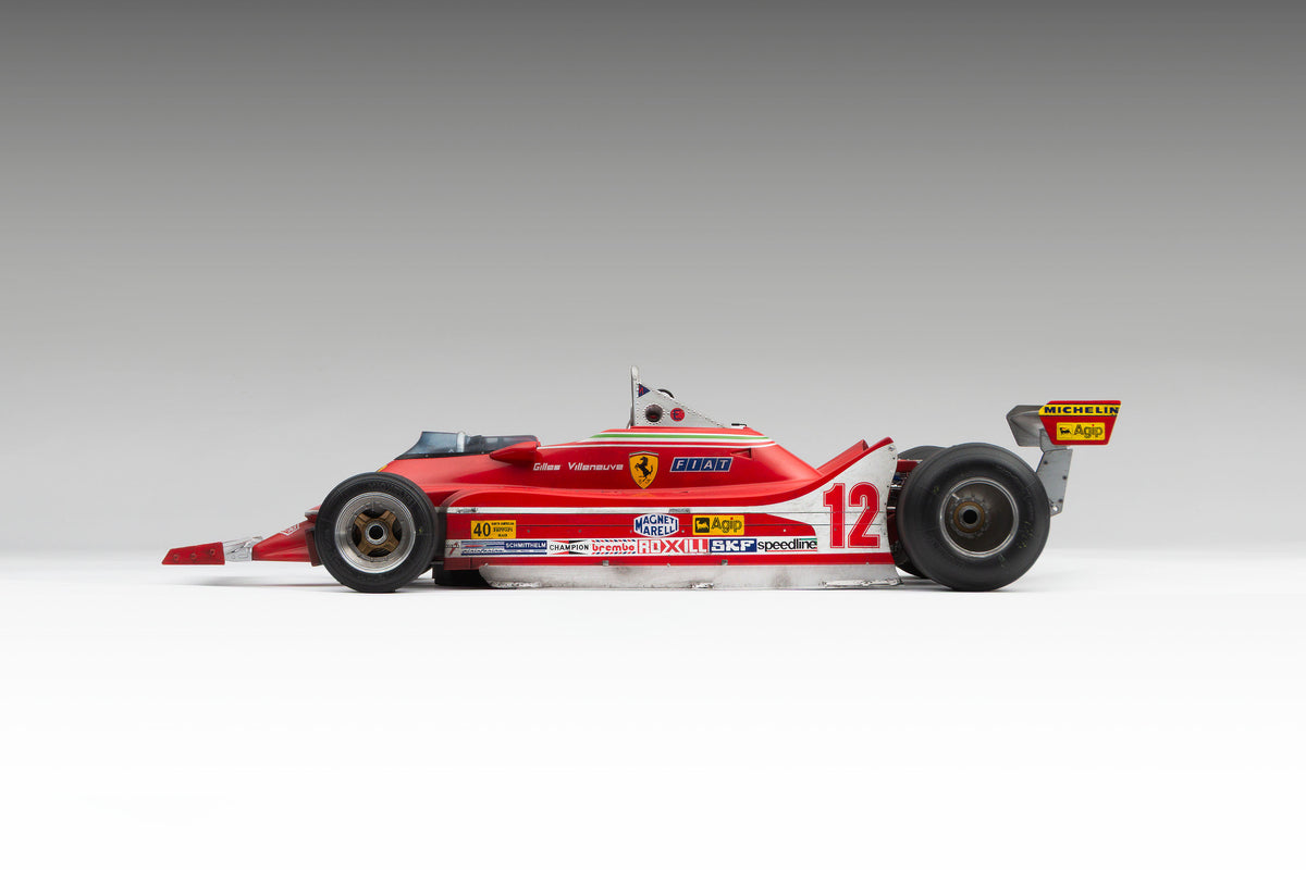 Ferrari 312 T4 - 1979 US East Grand Prix Winner - Villeneuve - Race Weathered with Unique Richard Kelley Prints - 1:8 scale