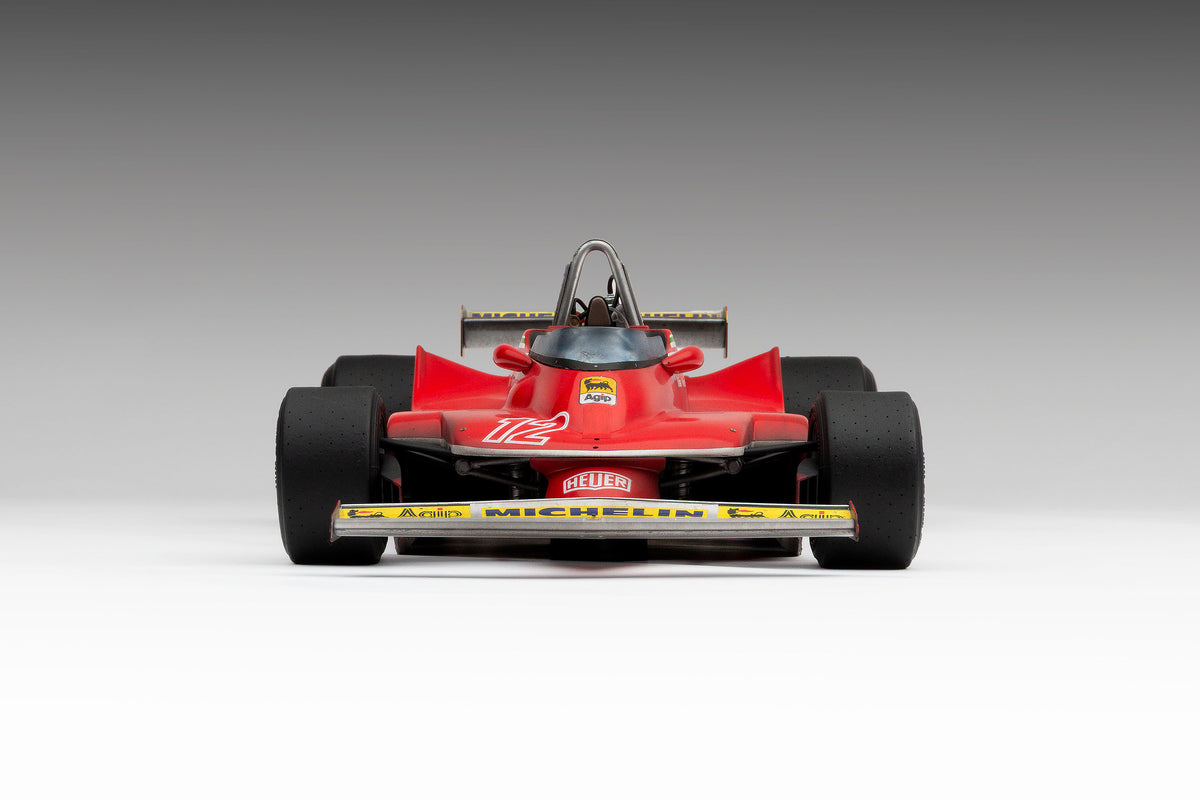 Ferrari 312 T4 - 1979 US East Grand Prix Winner - Villeneuve - Race Weathered with Unique Richard Kelley Prints - 1:8 scale