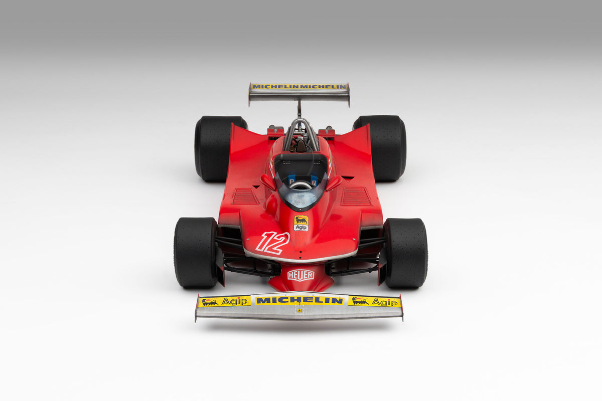 Ferrari 312 T4 - 1979 US East Grand Prix Winner - Villeneuve - Race Weathered with Unique Richard Kelley Prints - 1:8 scale