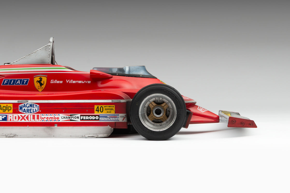 Ferrari 312 T4 - 1979 US East Grand Prix Winner - Villeneuve - Race Weathered with Unique Richard Kelley Prints - 1:8 scale