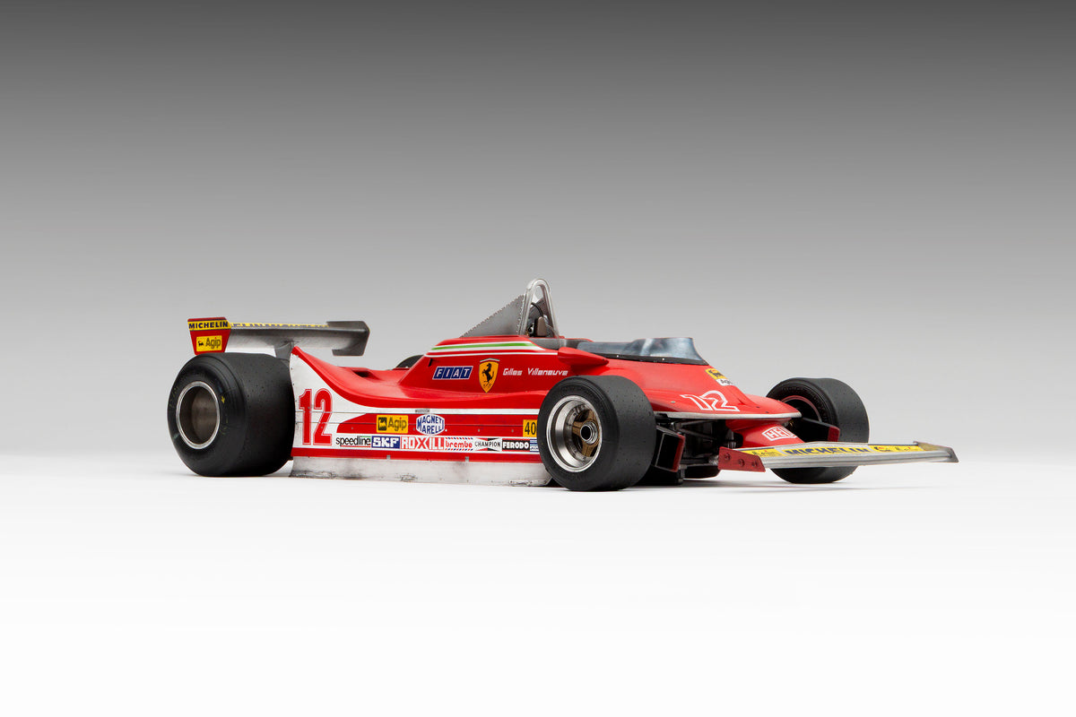 Ferrari 312 T4 - 1979 US East Grand Prix Winner - Villeneuve - Race Weathered with Unique Richard Kelley Prints - 1:8 scale