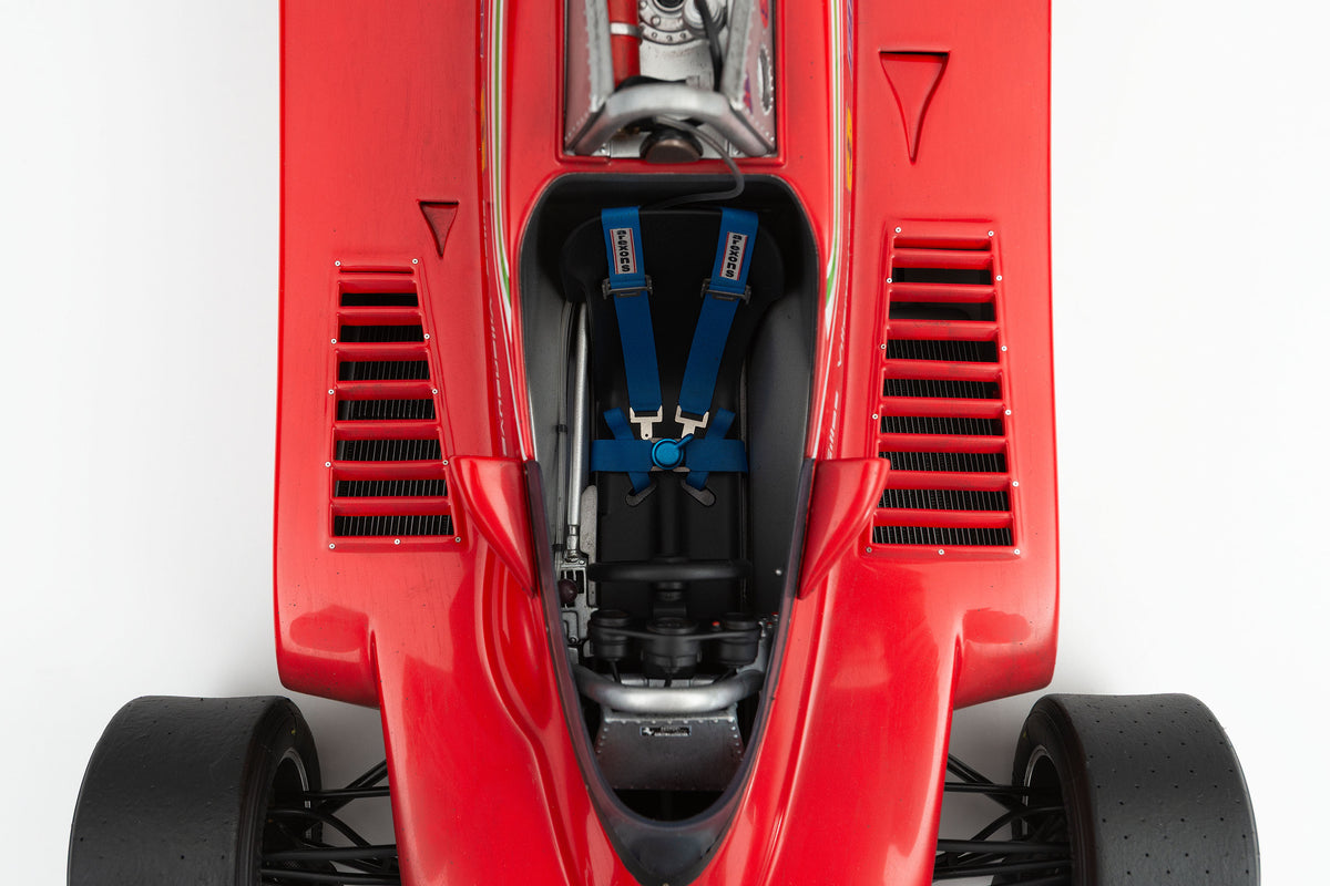 Ferrari 312 T4 - 1979 US East Grand Prix Winner - Villeneuve - Race Weathered with Unique Richard Kelley Prints - 1:8 scale