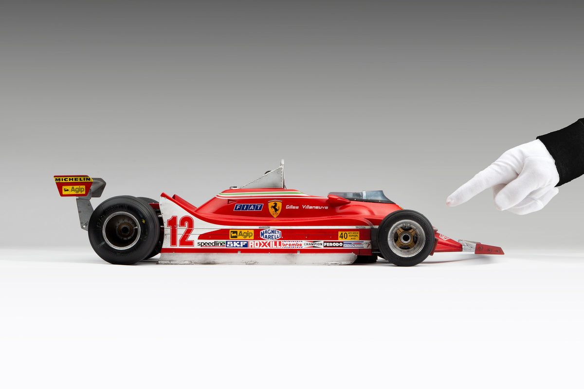 Ferrari 312 T4 - 1979 US East Grand Prix Winner - Villeneuve - Race Weathered with Unique Richard Kelley Prints - 1:8 scale