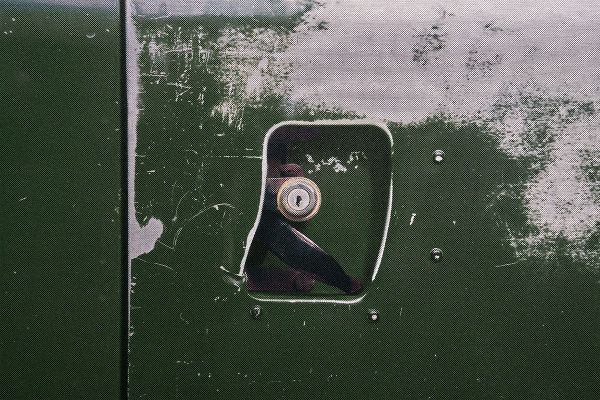 Land Rover Série 2a - Impression sur support plat en demi-teintes, 60 cm - Vue de profil