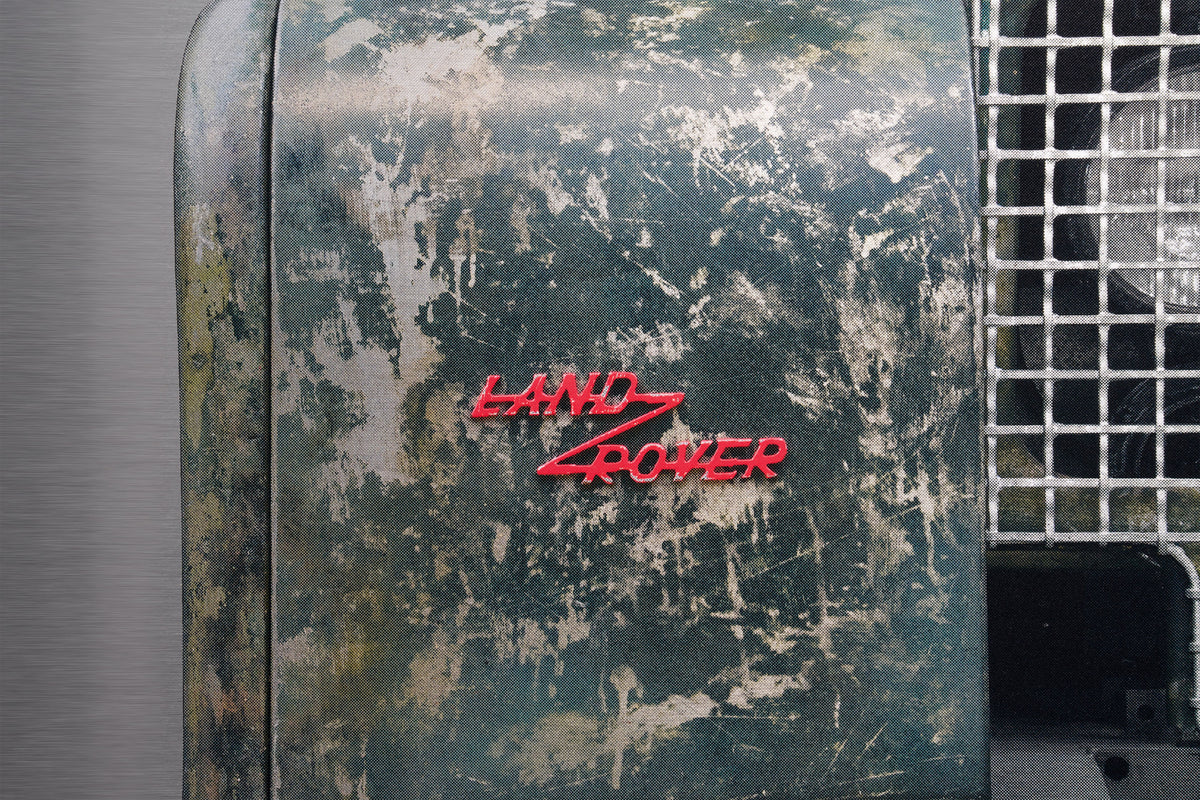 Land Rover Série 1 SNX 910 - Impression à demi-teintes sur support plat de 60 cm - Aile avant