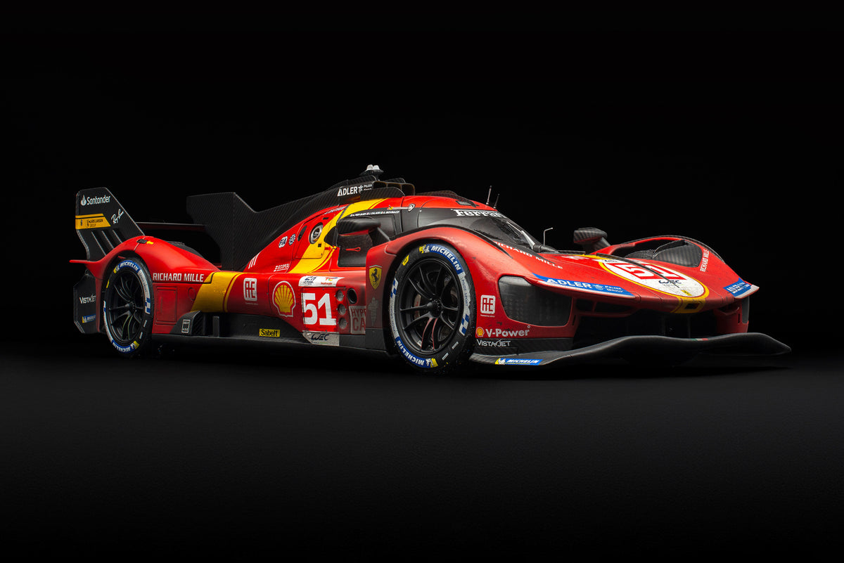 Ferrari 499P - Hypercar #51 - 2023 Le Mans Winner - Race Weathered - 1:8 scale