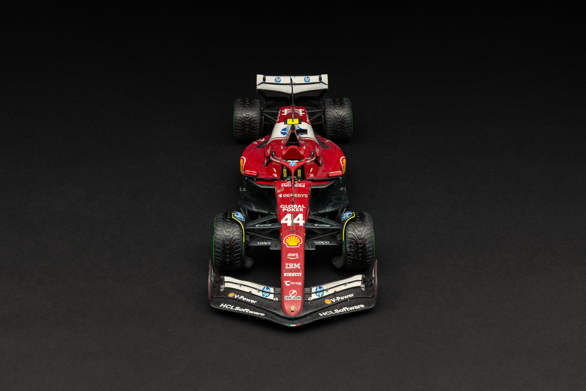 Ferrari SF-25 - Grand Prix d'Australie 2025 - Modèle patiné - Lewis Hamilton - Échelle 1:18