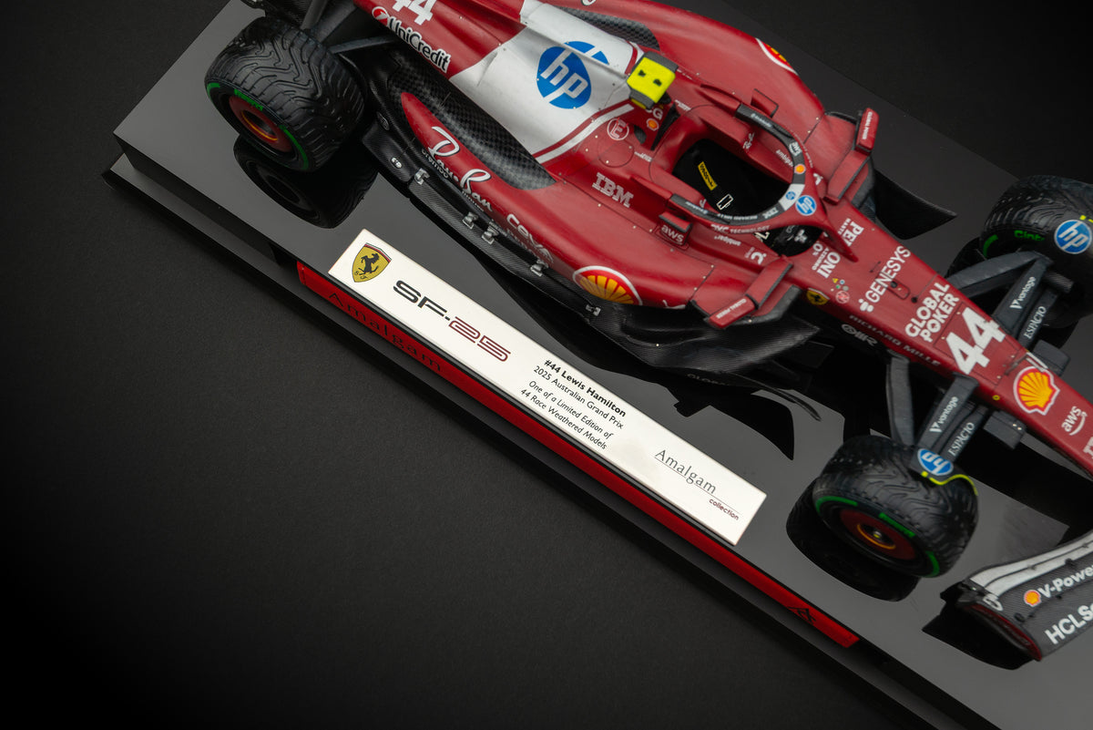 Ferrari SF-25 - Grand Prix d'Australie 2025 - Modèle patiné - Lewis Hamilton - Échelle 1:18
