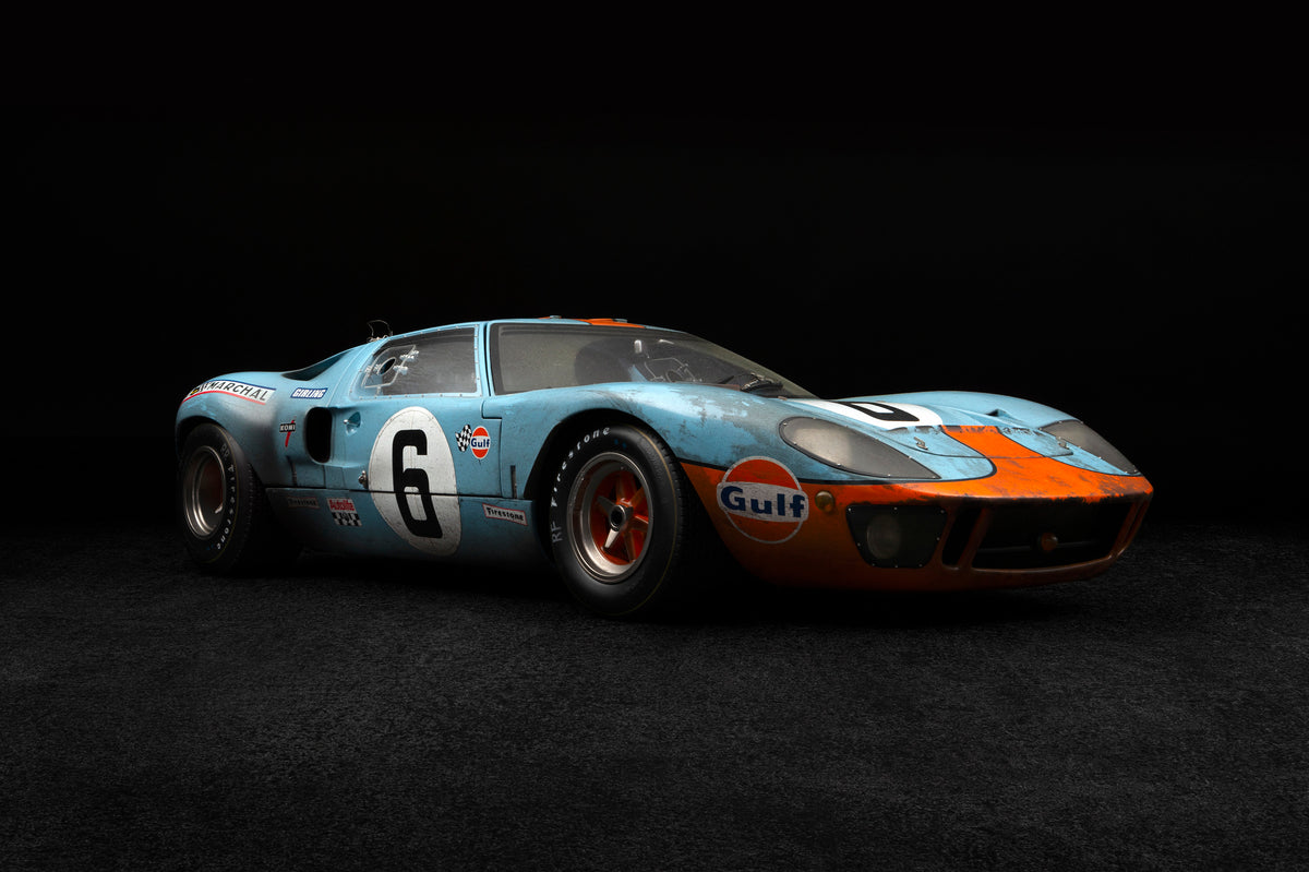 Ford GT40 - 1969 Le Mans Winner - Race Weathered - 1:8 scale