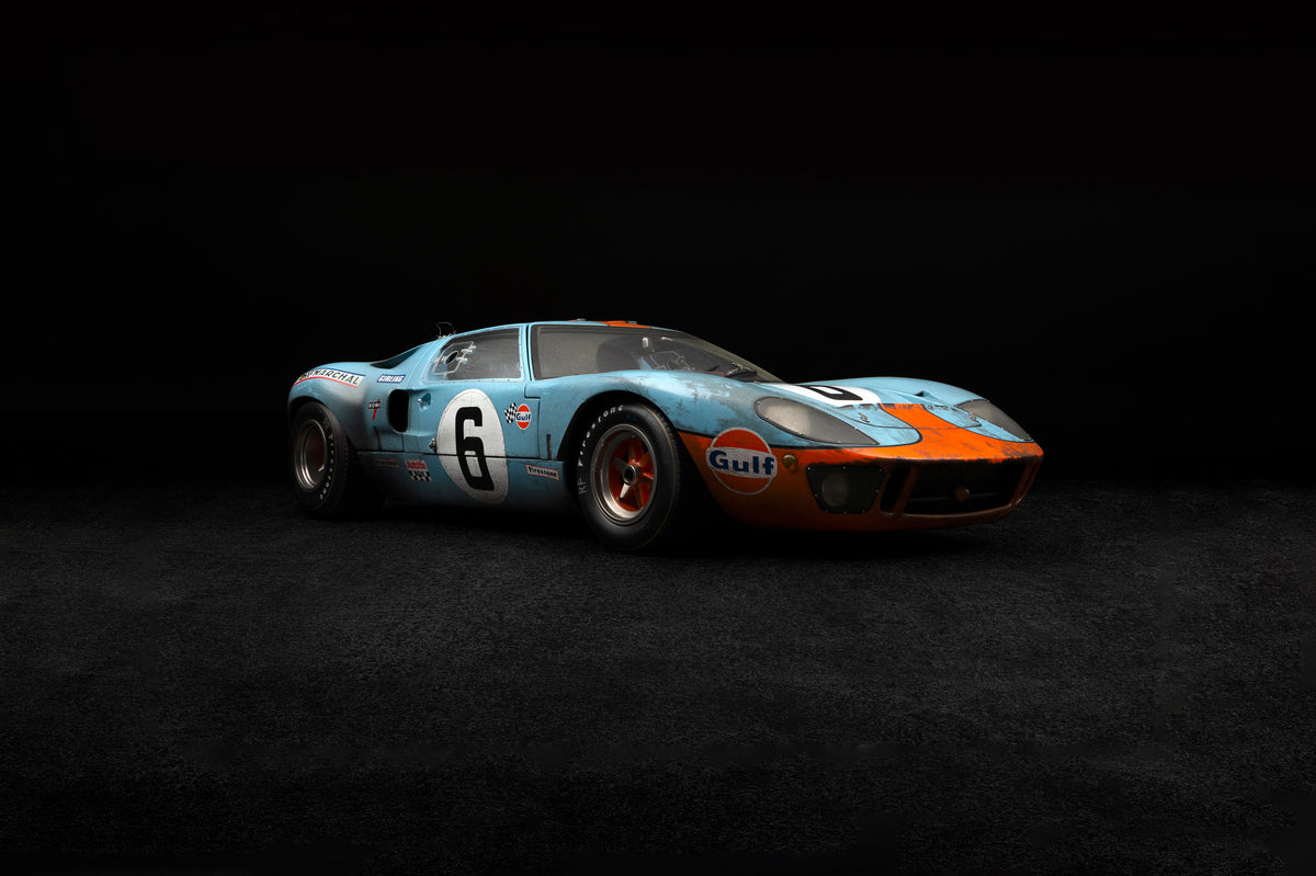Ford GT40 - 1969 Le Mans Winner - Race Weathered - 1:8 scale
