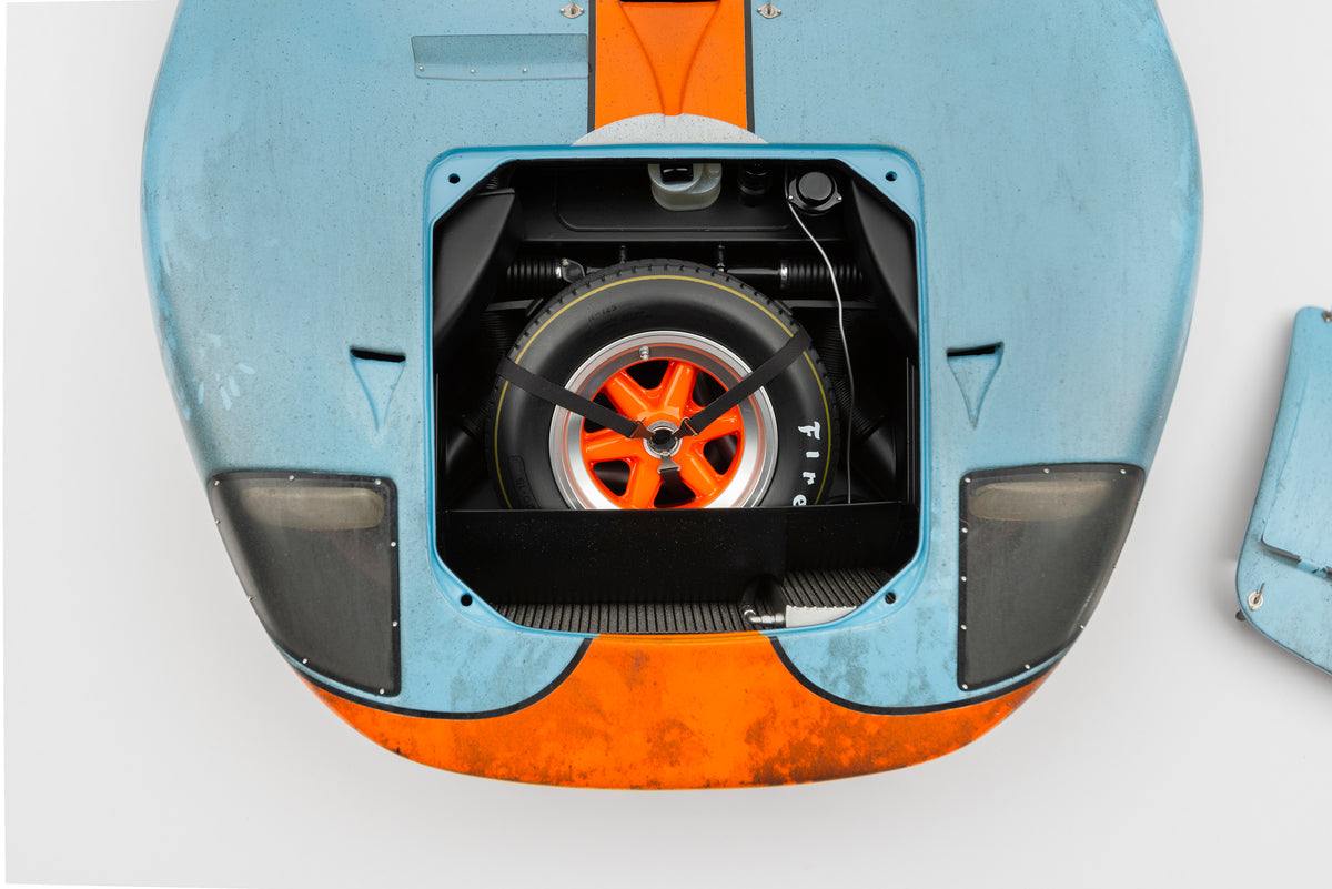 Ford GT40 1.8 Scale Race Weathered - 1969 24 Hours of Le Mans