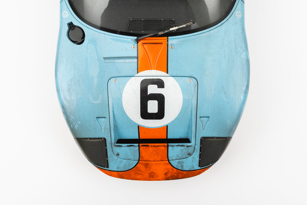 Ford GT40 1.8 Scale Race Weathered - 1969 24 Hours of Le Mans