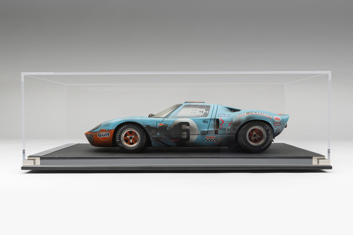 Ford GT40 1.8 Scale Race Weathered - 1969 24 Hours of Le Mans