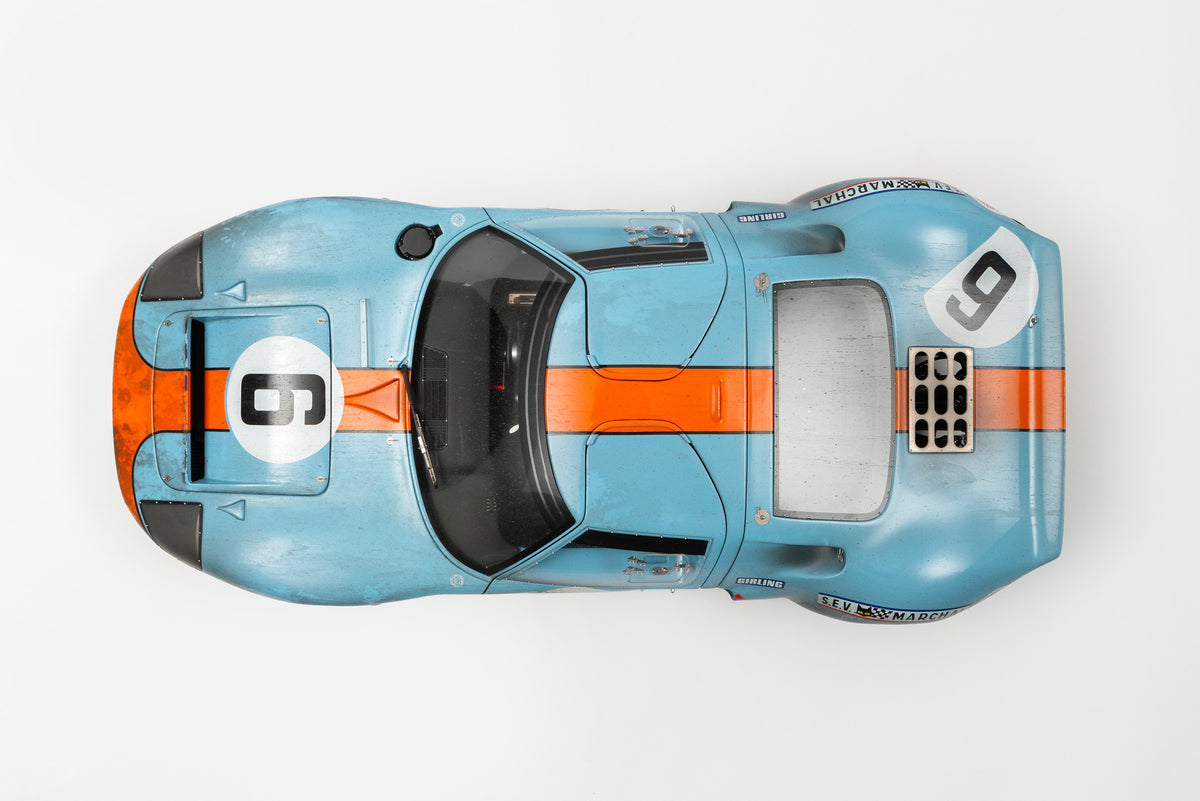 Ford GT40 1.8 Scale Race Weathered - 1969 24 Hours of Le Mans