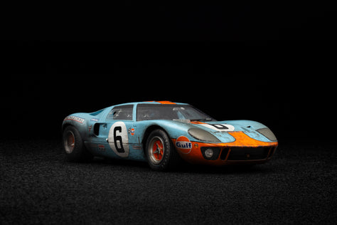 Ford GT40 - Ganador de Le Mans 1969 - Con daños y suciedad por la carrera