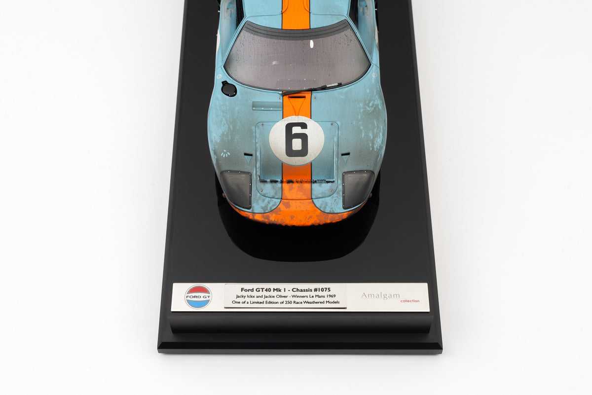 Ford GT40 - 1969 Le Mans Winner - Race Weathered at 1:18 scale by Amalgam Collection