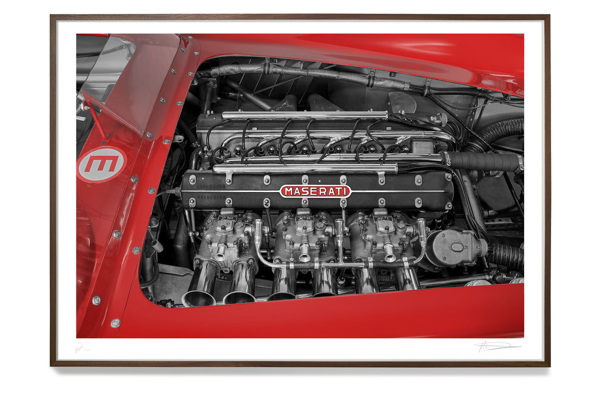 Maserati 300S Engine Bay- Alan Thornton Fine Art Screen Print