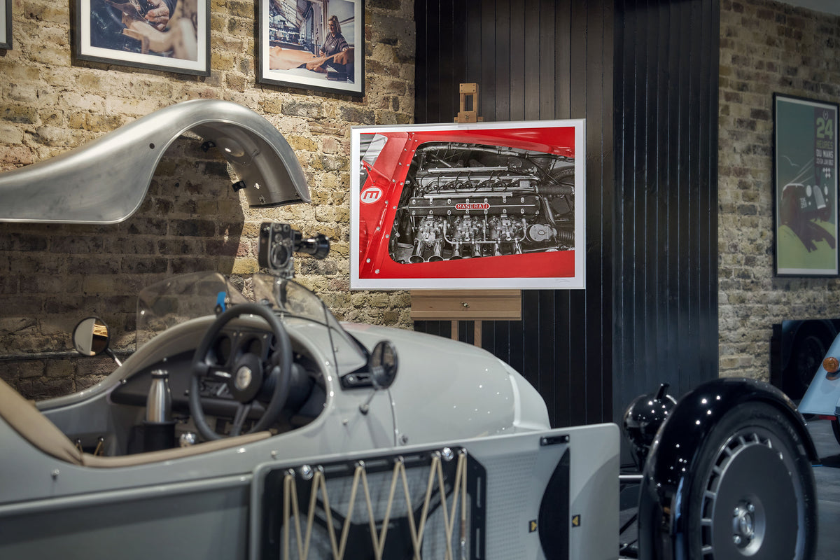 Maserati 300S Engine Bay- Alan Thornton Fine Art Screen Print