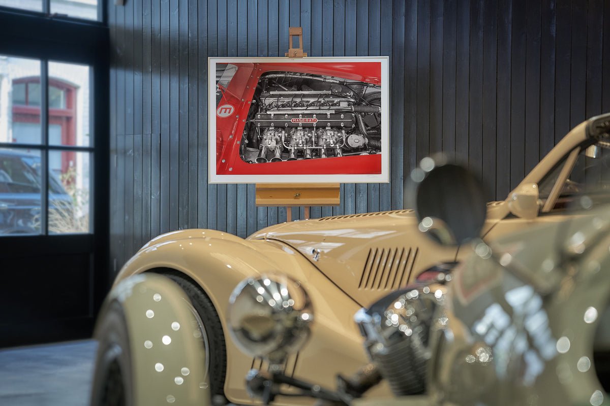 Maserati 300S Engine Bay- Alan Thornton Fine Art Screen Print