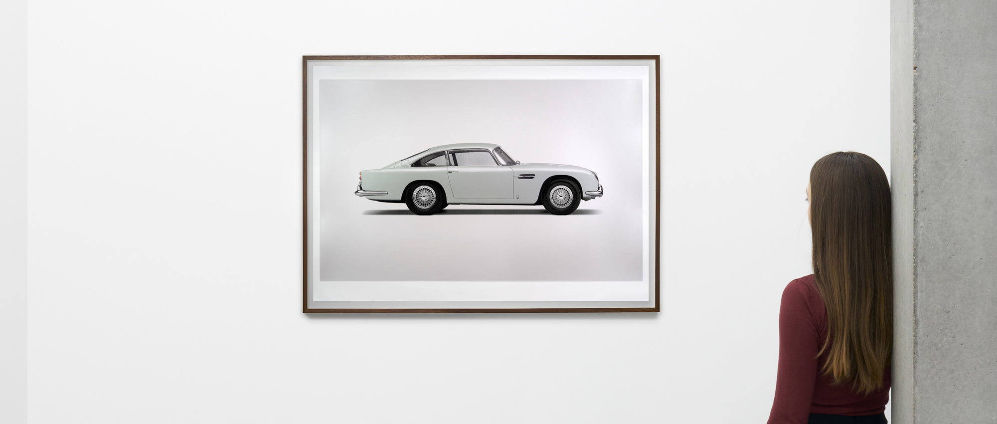 Aston Martin DB5 Vantage - Alan Thornton - Serigrafía de Arte - Vista Lateral