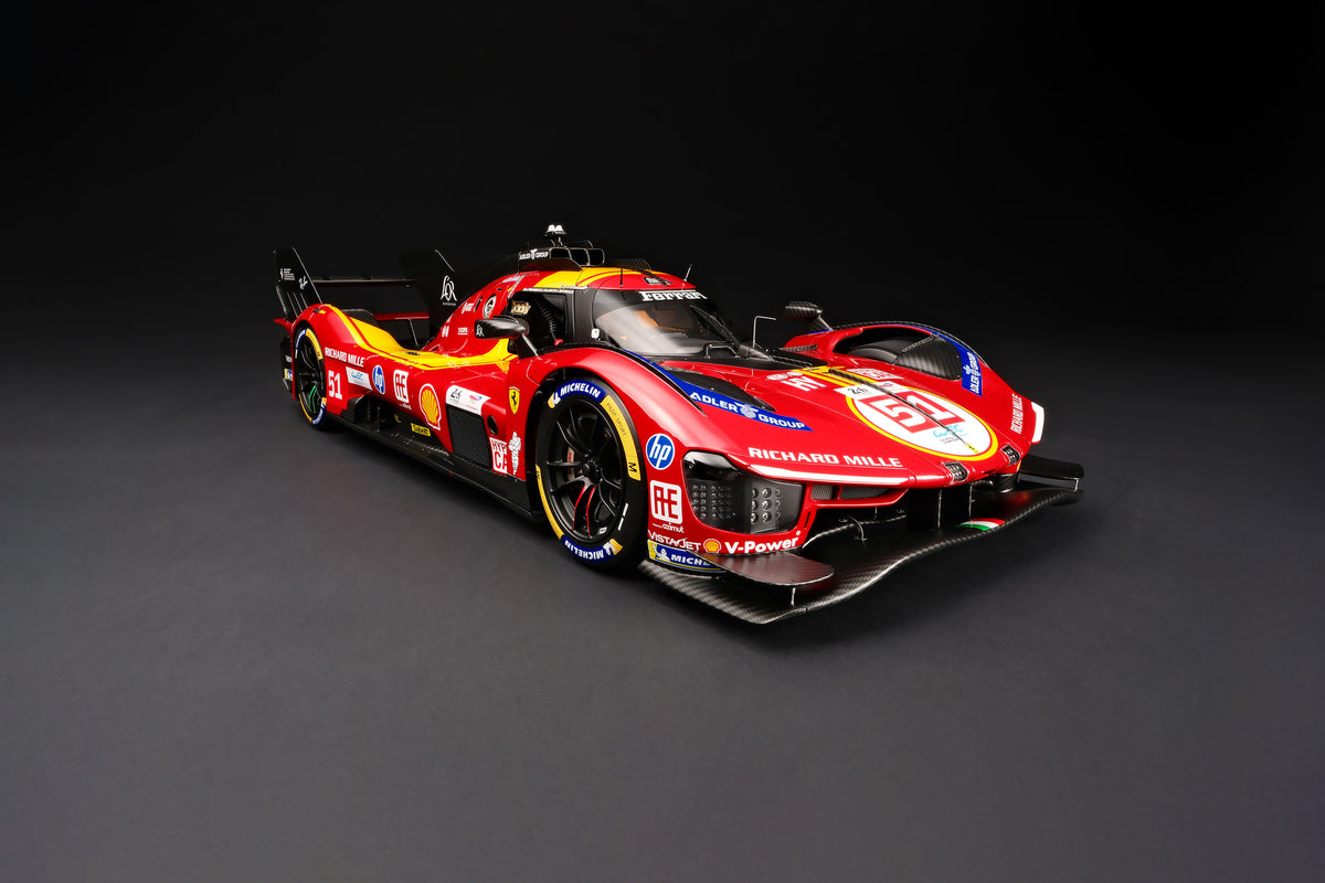 Ferrari 499P - Hypercar #51 - 2025 Le Mans - Third Place - 1:8 scale