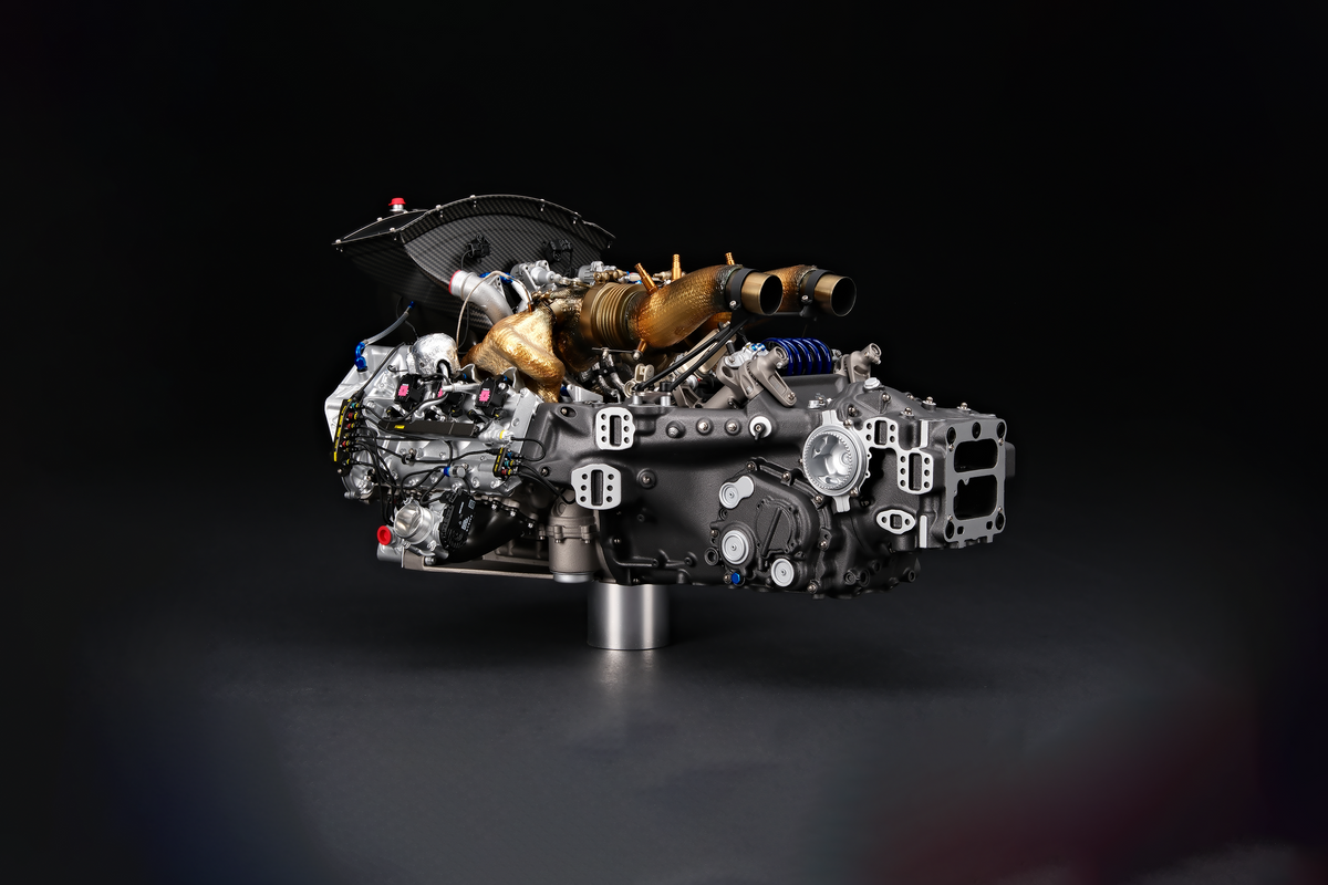 Moteur V6 et boîte de vitesses de la Ferrari 499P (2023)