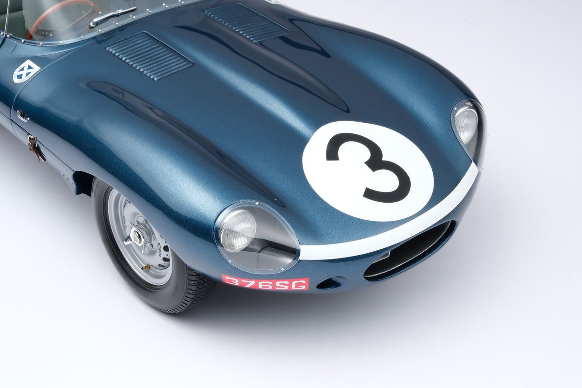 Jaguar D-type - Vainqueur du Mans 1957 - Flockhart & Bueb - Échelle 1/8